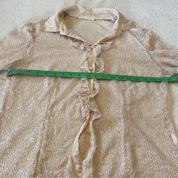 Vintage 90s Ruffle Top - Picture 4 of 6